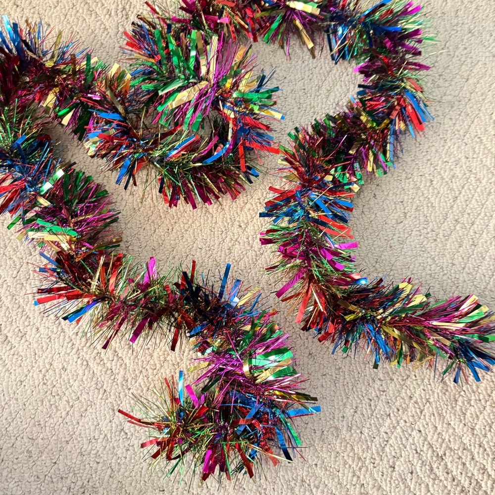 Long new garland birthday event tinsel festive holiday decor